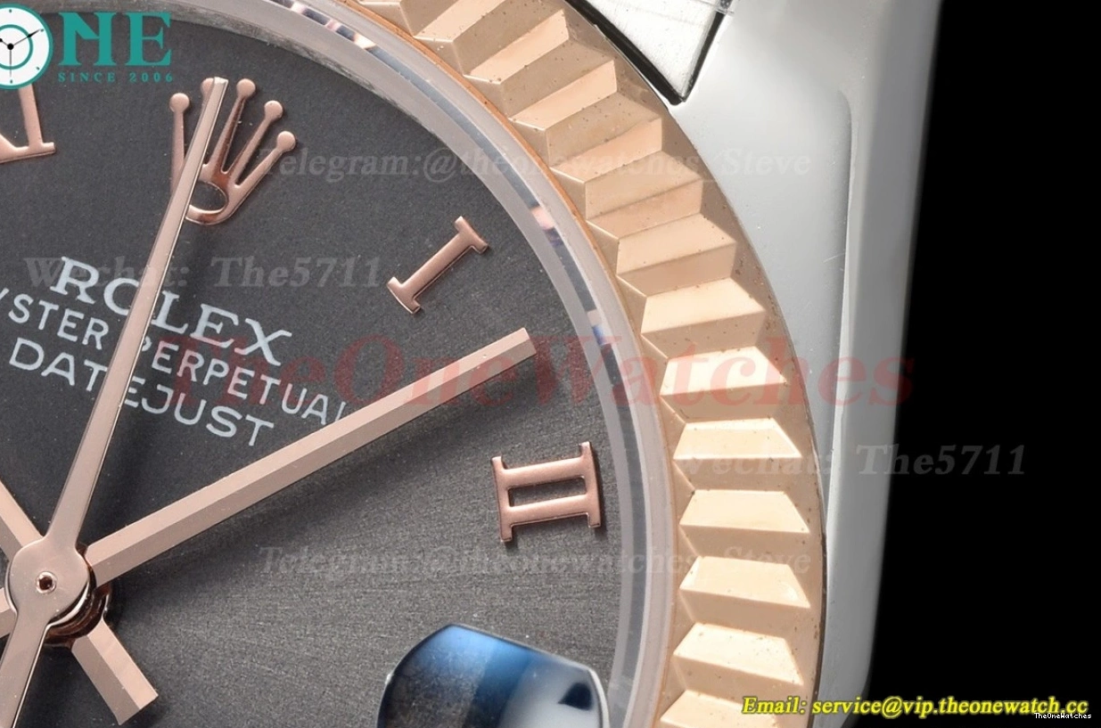 28mm SS RG Datejust MY8215 GDF Rmn Grey 0511